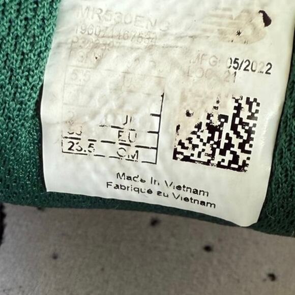 New Balance 530 Green/White/Silver Sneakers- Sz 5.5 Y- W 7 - Picture 14 of 14